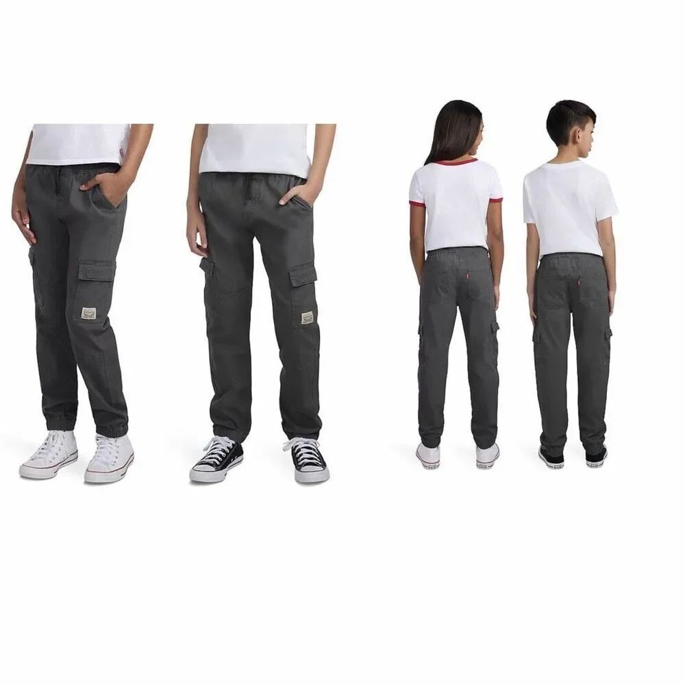 LEVIS Kids Grey Relaxed Stretch Twill Jogger-XL {NWT}